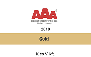 K&V Ltd. is qualified again by Bisnode’s AAA (triple A) certifacte