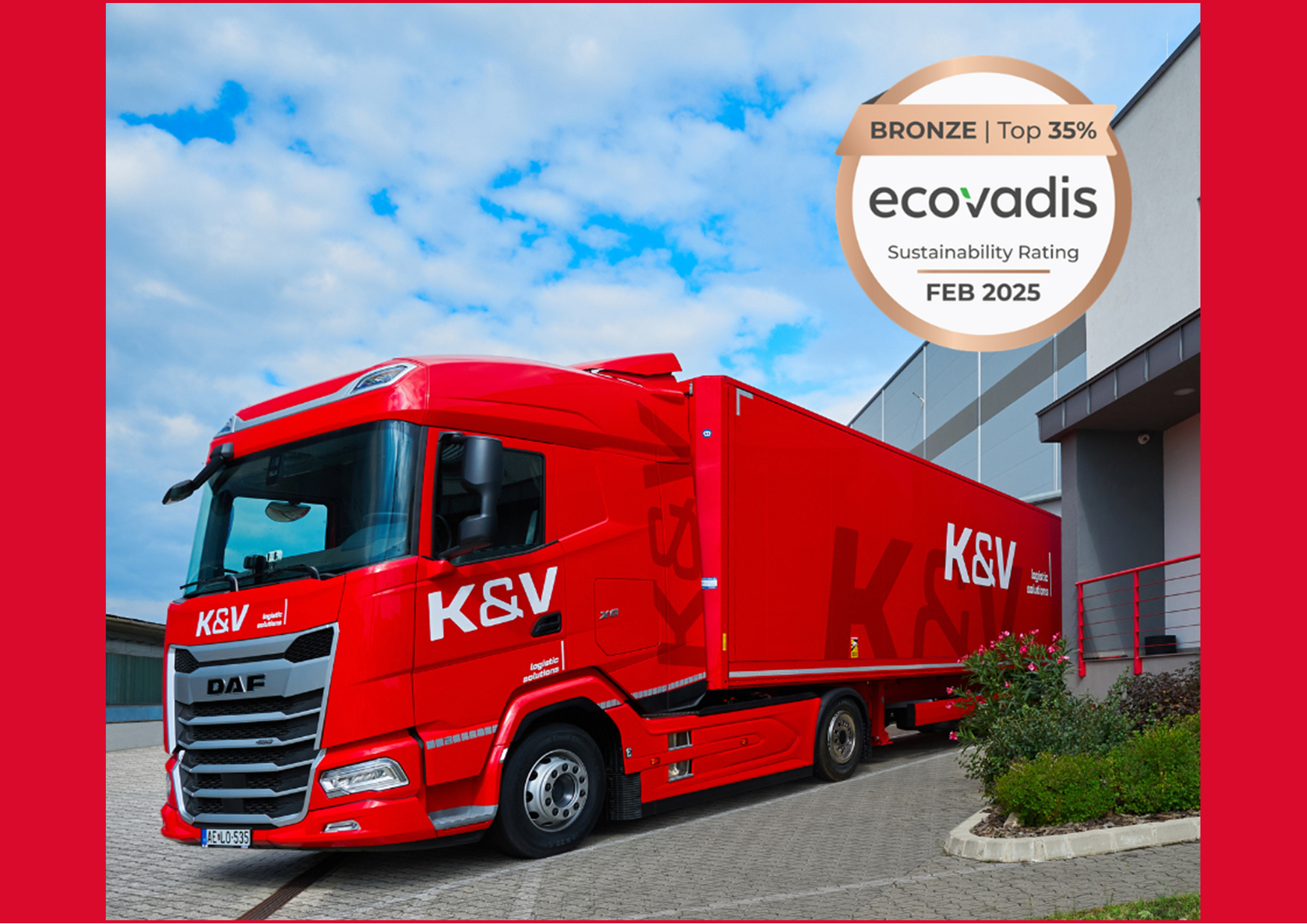 Ecovadis bronz minősítést kaptunk